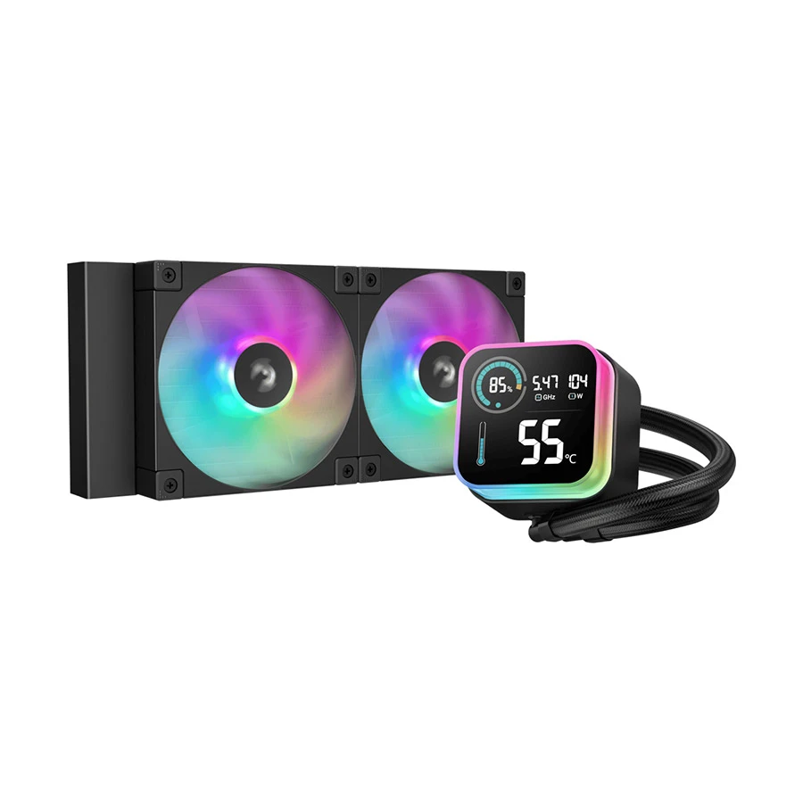 DeepCool LQ240 ARGB 240mm AIO Liquid CPU Cooler #R-LQ240-BKLSMW-G-1