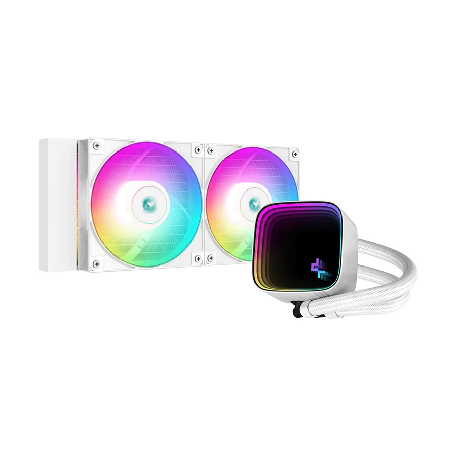 DeepCool LS520 SE WH ARGB 240mm AIO Liquid CPU Cooler #R-LS520-WHAMMM-G-1