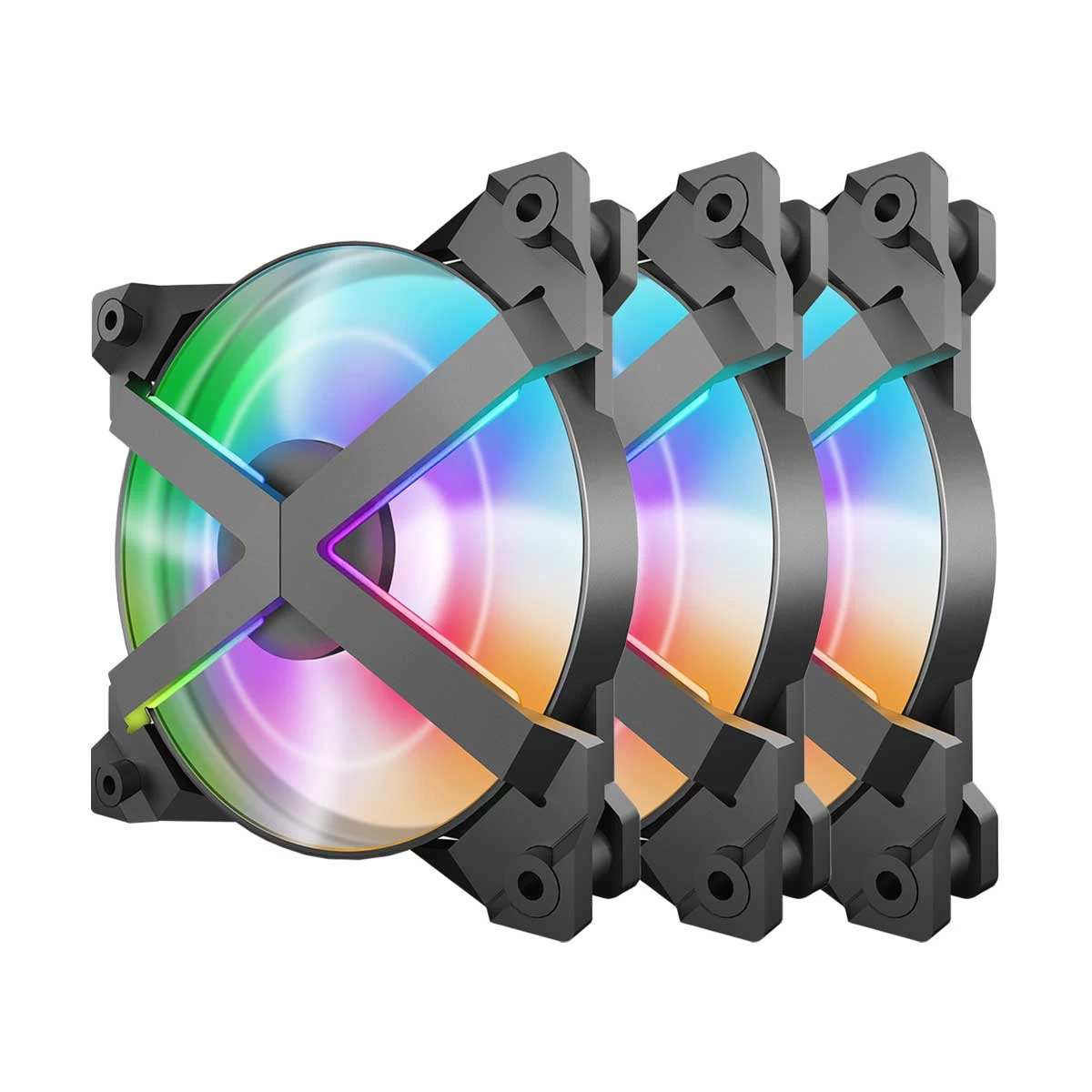 DeepCool MF120 GT (3xFAN) ARGB LED Casing Cooling Fan #DP-GS-F12-AR-MF120GT-3P