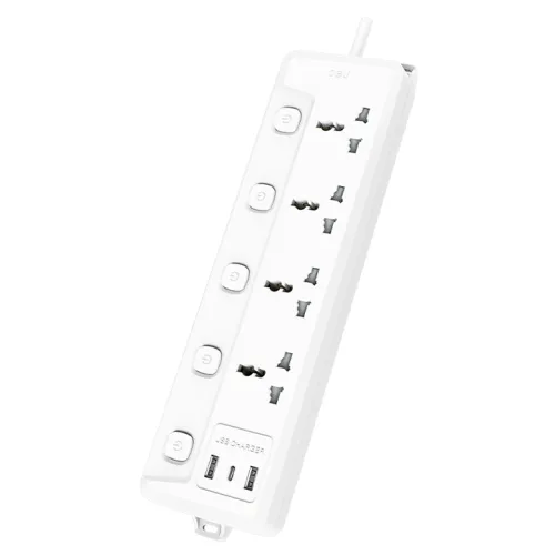 Deli CT711 4 Port 2 Meter Power Strip