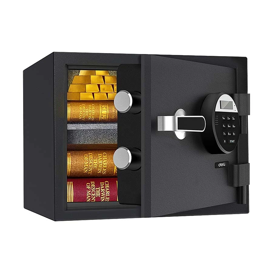 Deli ET580 Digital Safe Box Locker Vault (Key, Password & Fireproof)