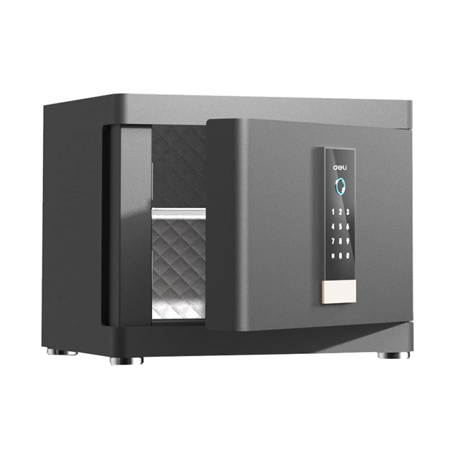 Deli ET592 Automatic Door Digital Safe Box Locker Vault (Key, Password & Fingerprint)