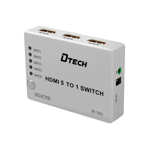 Dtech DT-7021 5 In 1 HDMI Switch