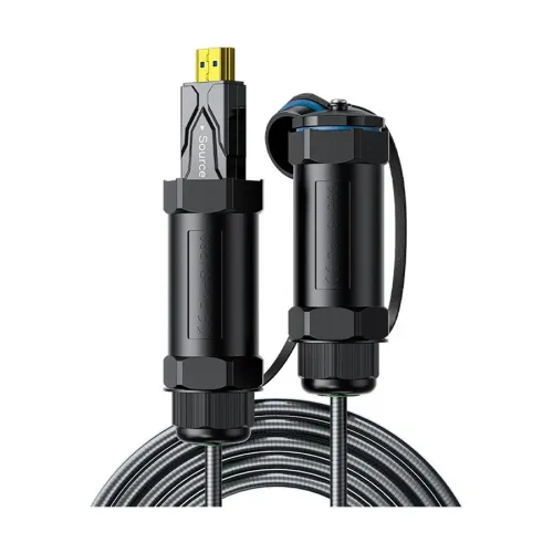 Dtech DT-HF8050KF 50 Meter 8K HDMI Armor Fiber Optic Cable With Waterproof Shell