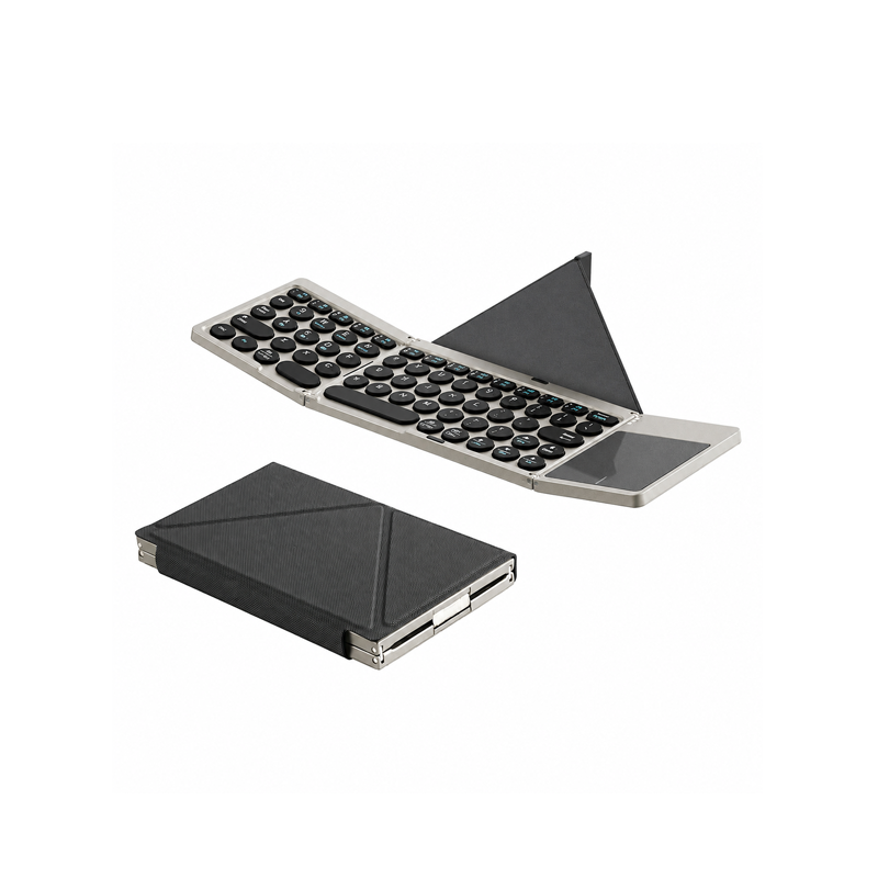 Duxducis OK Flip Series Tri-Fold Touch Bluetooth Keyboard
