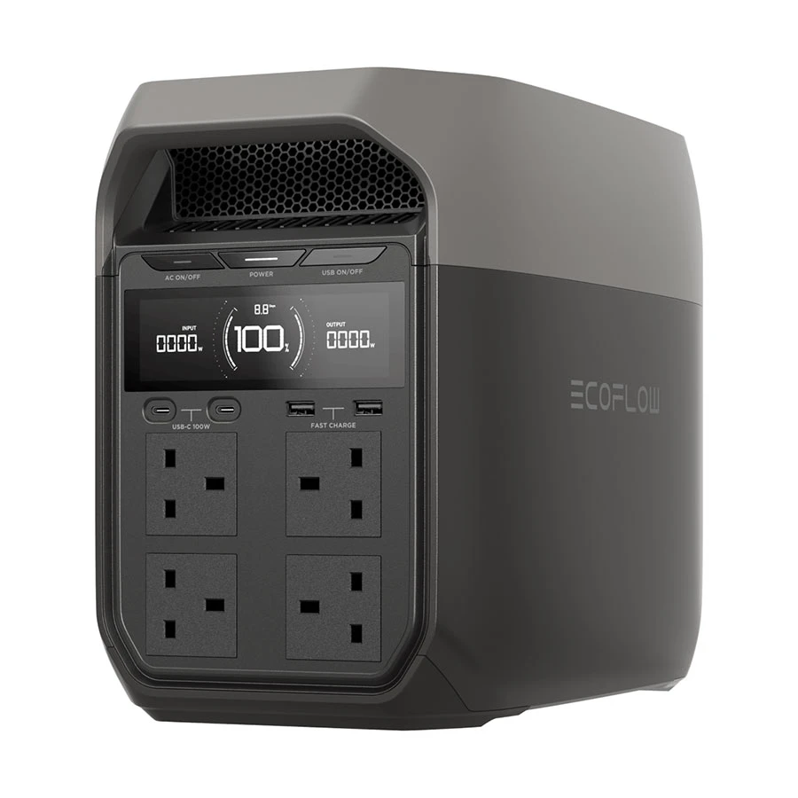 EcoFlow Delta 3 1024Wh 1800W Output & Gray Portable Power Station & UPS