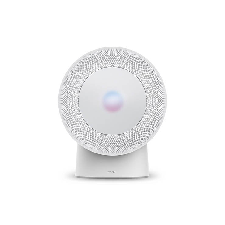 Elago HomePod Silicone Stand - White - official view 4