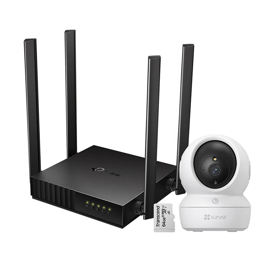 EZVIZ 3MP Personal Security Single Camera Package with Router #RS-EZ-002