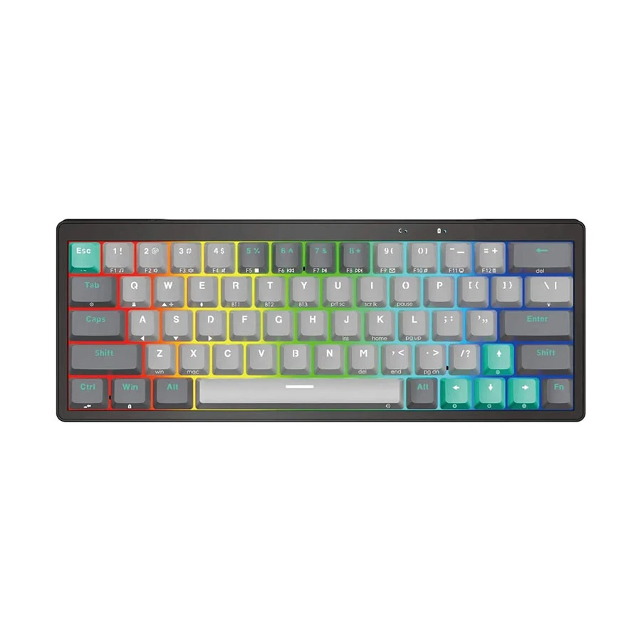Fantech Atom Pro63 MK912 Tri Mode RGB Hot Swap ( Switch) Mercury Stellar Edition Mechanical Gaming Keyboard