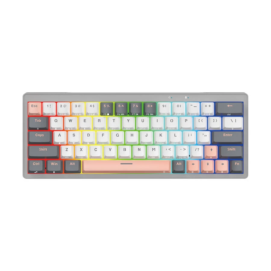 Fantech Atom Pro63 MK912 Tri Mode RGB Hot Swap ( Switch) Saturn Stellar Edition Mechanical Gaming Keyboard