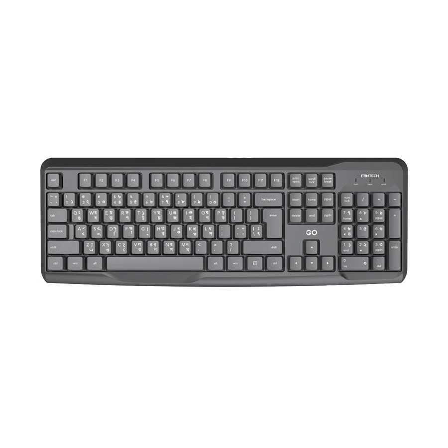 Fantech K211 Wired Multimedia Office Keyboard with Bangla