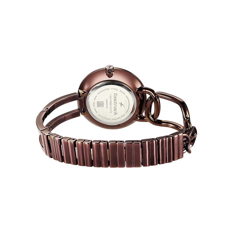 Fastrack 6298QM01 Opulence Quartz Analog Metal Strap Women's Watch - official view 3