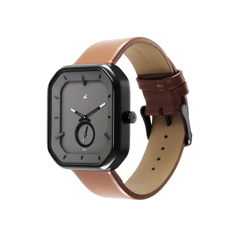 Fastrack After Dark 3272NL02 Quartz Analog Leather Strap Men's Watch - official view 2