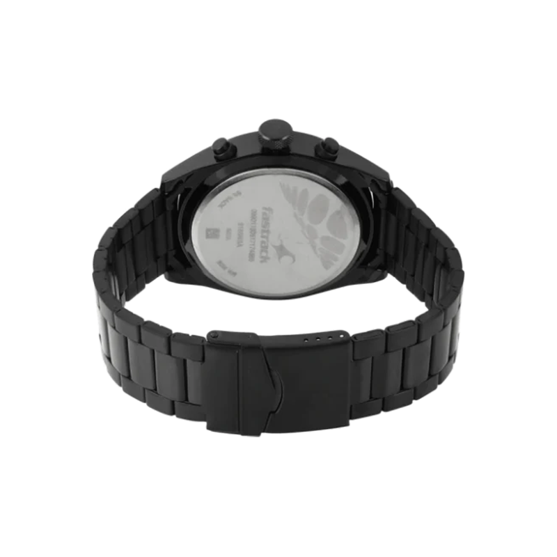 Fastrack All Nighters 3165NM01 Quartz Analog Multifunction Metal Strap Men's Watch - official view 3