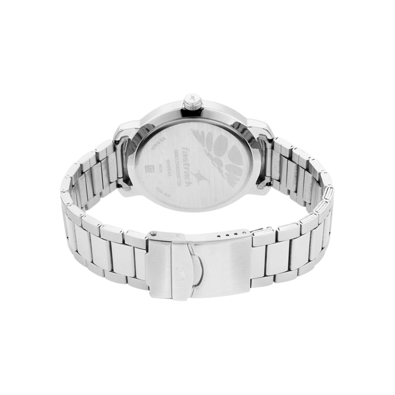 Fastrack Bare Basics 3246SM03 Quartz Date Analog Stainless Steel Strap Men’s Watch - official view 3