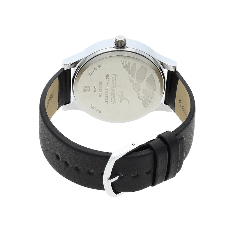 Fastrack Bold 38051SL03 Quartz Analog Leather Strap Men’s Watch - official view 3