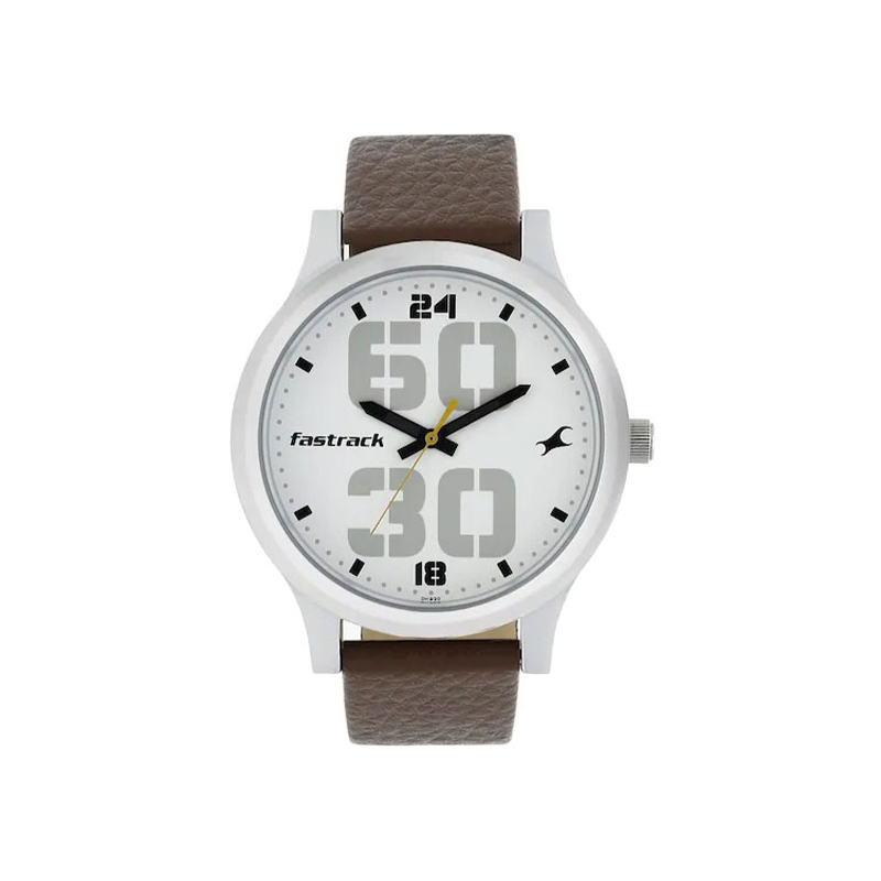 Fastrack Bold 38051SL06 Quartz Leather Strap Men’s Watch