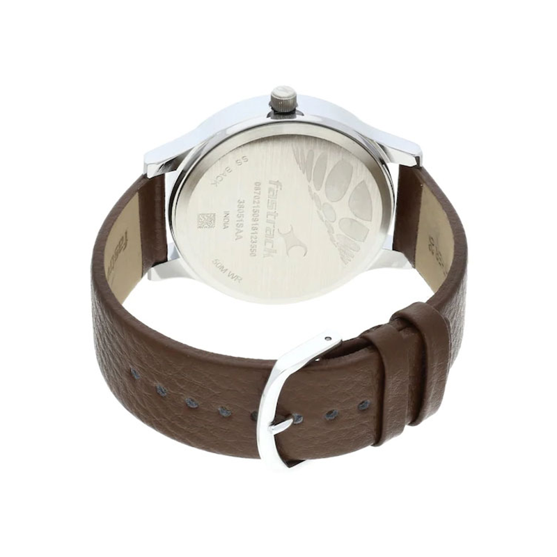 Fastrack Bold 38051SL06 Quartz Leather Strap Men’s Watch - official view 4