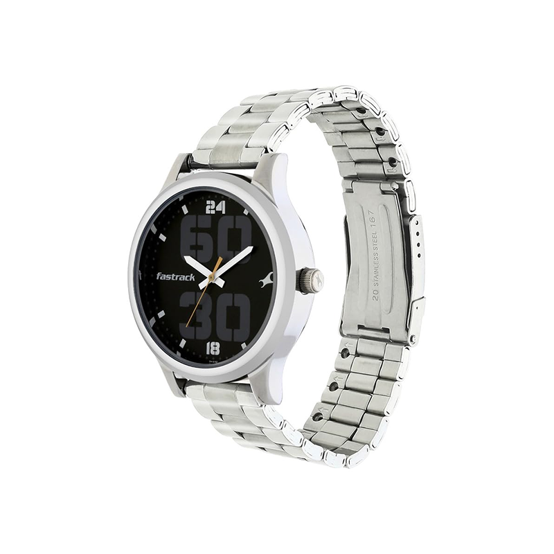 Fastrack Bold Quartz 38051SM07 Analog Stainless Steel Strap Men’s Watch - official view 2