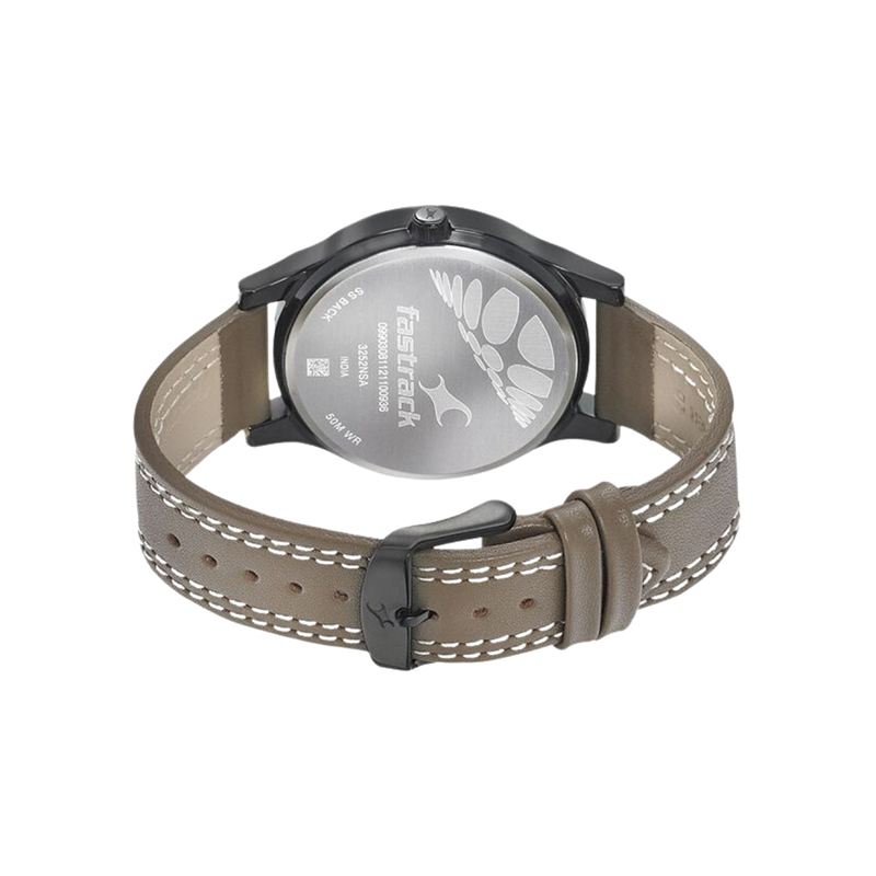 Fastrack Dial It Up 3252NL01 Quartz Multifunction Analog Leather Strap Men’s Watch - official view 3