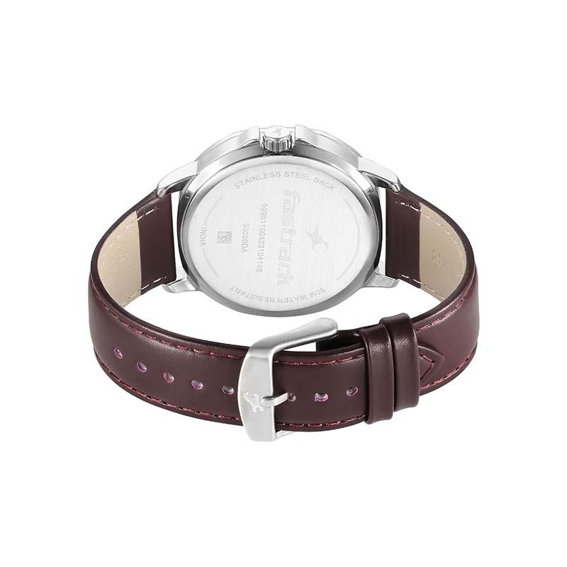 Fastrack Exuberant Quartz 3303SL01 Analog Date Leather Strap Men's Watch - official view 4
