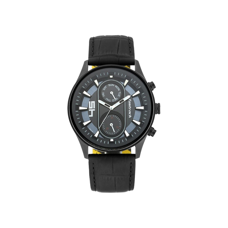 Fastrack Fastfit 3224NL01 Quartz Day Date Analog Leather Strap Men’s Watch