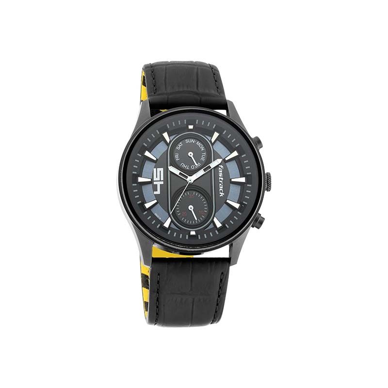 Fastrack Fastfit Quartz 3224NL01 Analog Date Leather Strap Men's Watch - official view 2