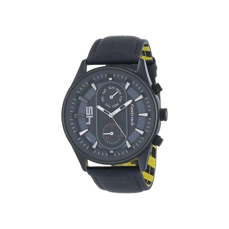Fastrack Fastfit Quartz 3224NL01 Analog Date Leather Strap Men's Watch