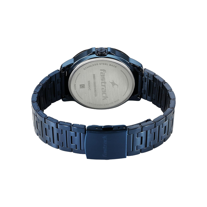 Fastrack Fleek Quartz 3303KM03 Analog Date Stainless Steel Strap Men's Watch - official view 4