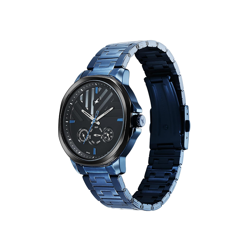 Fastrack Fleek Quartz 3303KM03 Analog Date Stainless Steel Strap Men's Watch - official view 3