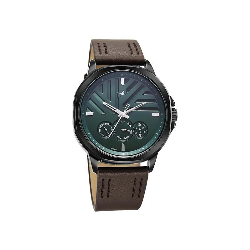 Fastrack Fleek Quartz 3303NL01 Analog Date Leather Strap Men's Watch - official view 2