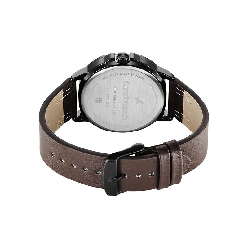 Fastrack Fleek Quartz 3303NL01 Analog Date Leather Strap Men's Watch - official view 4