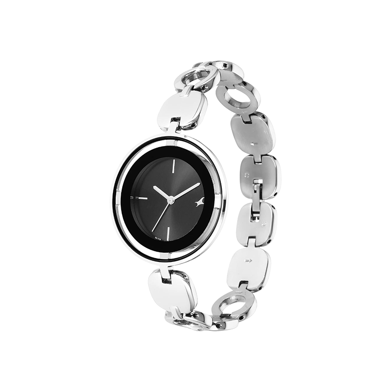Fastrack Glitch Quartz 6237SM01 Analog Stainless Steel Strap Women's Watch - official view 3