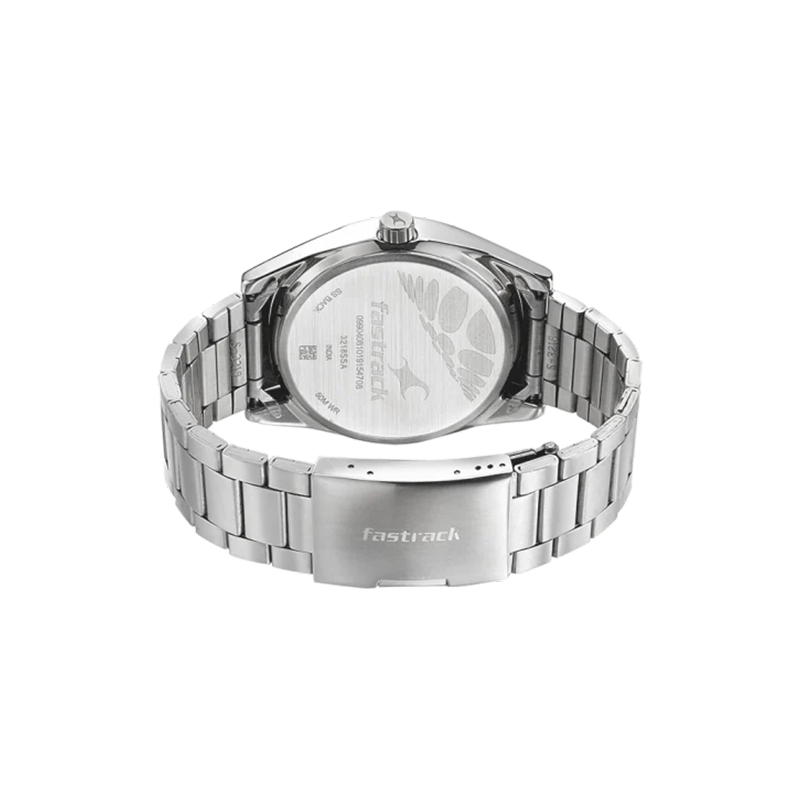 Fastrack Go Skate 3218SM02 Quartz Date Stainless Steel Strap Men’s Watch - official view 3