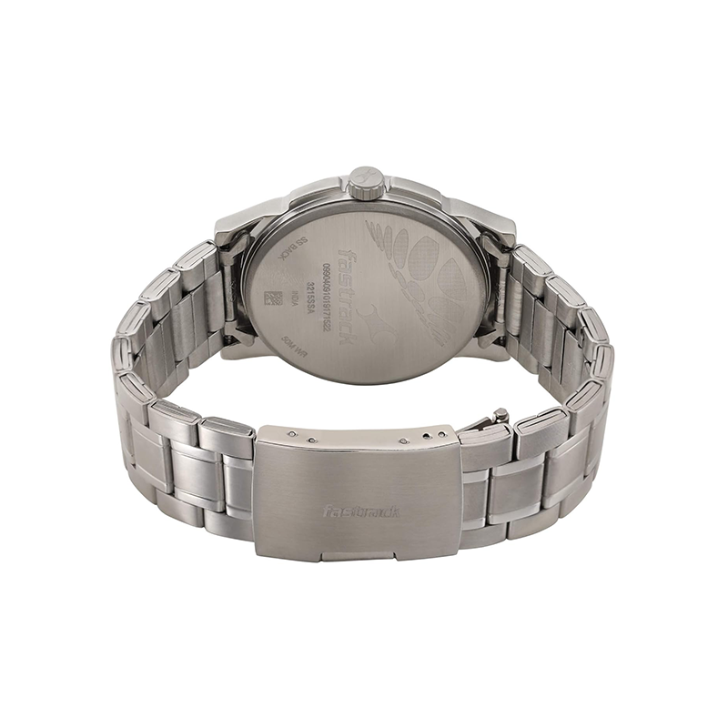 Fastrack Go Skate Quartz 3215SM01 Analog Day Date Stainless Steel Strap Men’s Watch - official view 4