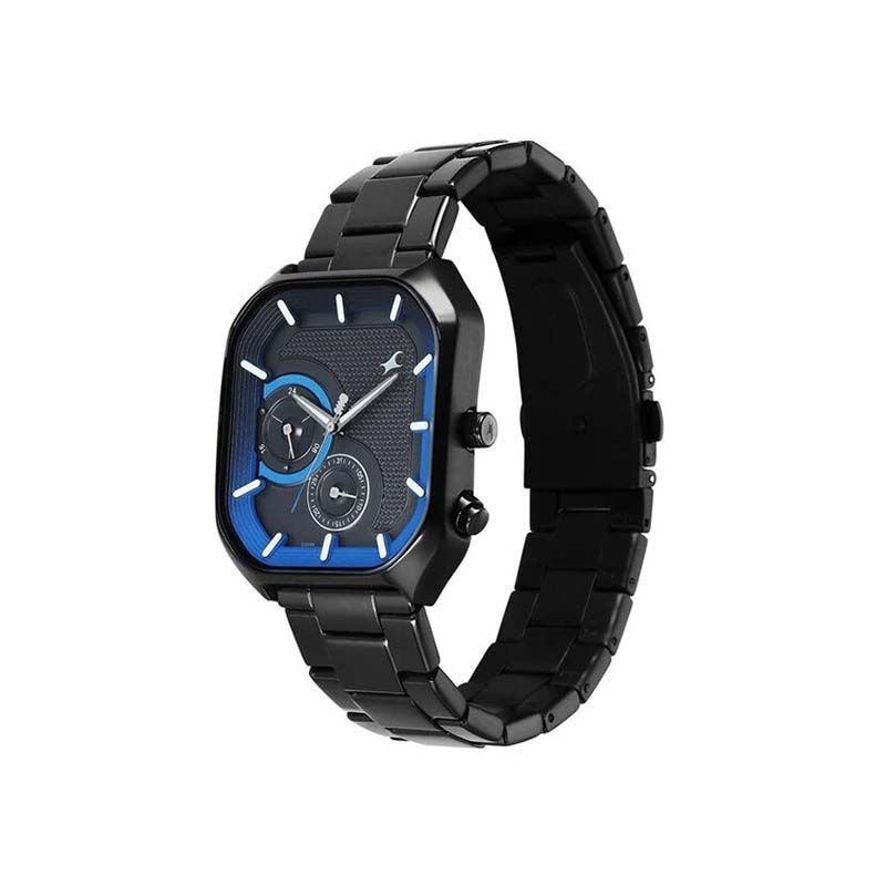 Fastrack Groove Quartz 3321NM01 Analog Date Metal Strap Men’s Watch - official view 2