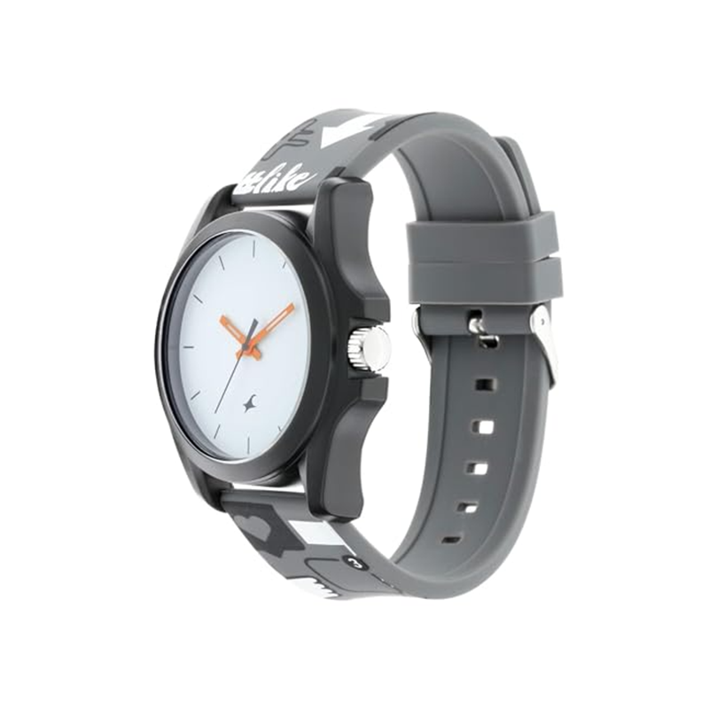 Fastrack Hashtag Quartz 68011PP04 Analog Silicone Strap Unisex Watch - official view 2