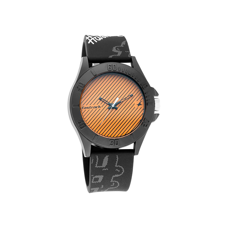 Fastrack Hashtag Quartz 68013PP03 Analog Silicone Strap Unisex Watch