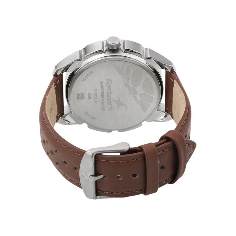 Fastrack Loopholes 3124SL06 Quartz Analog Leather Strap Men’s Watch - official view 2