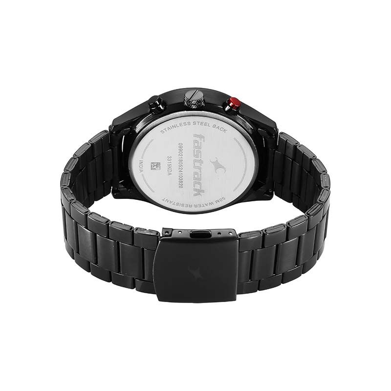 Fastrack Opulence Quartz 3315KM01 Analog Date Metal Strap Men’s Watch - official view 4