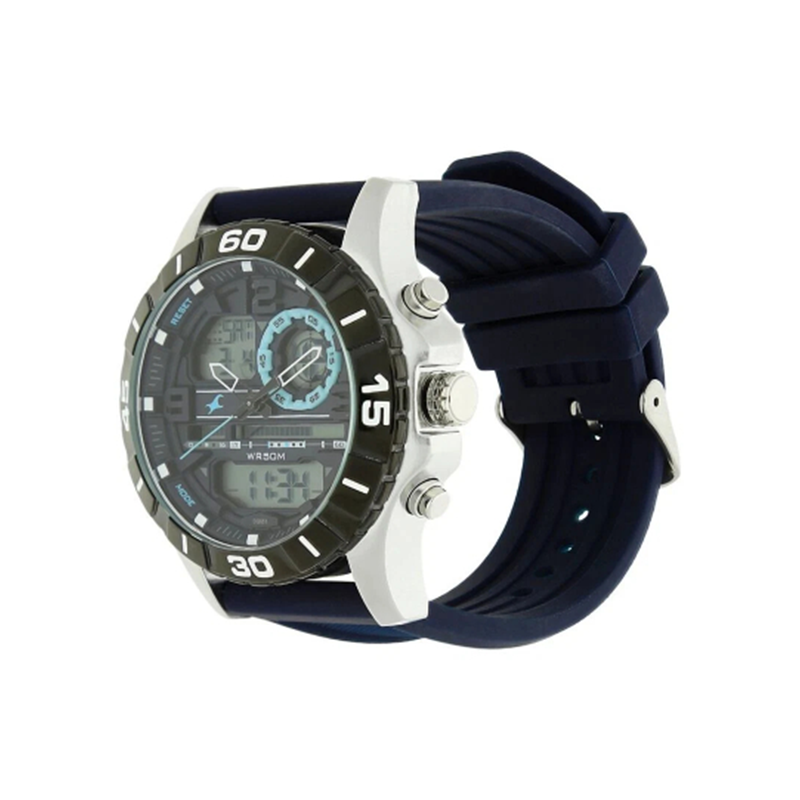 Fastrack Quartz 38035SP02 Analog Digital Silicone Strap Men's Watch - official view 2