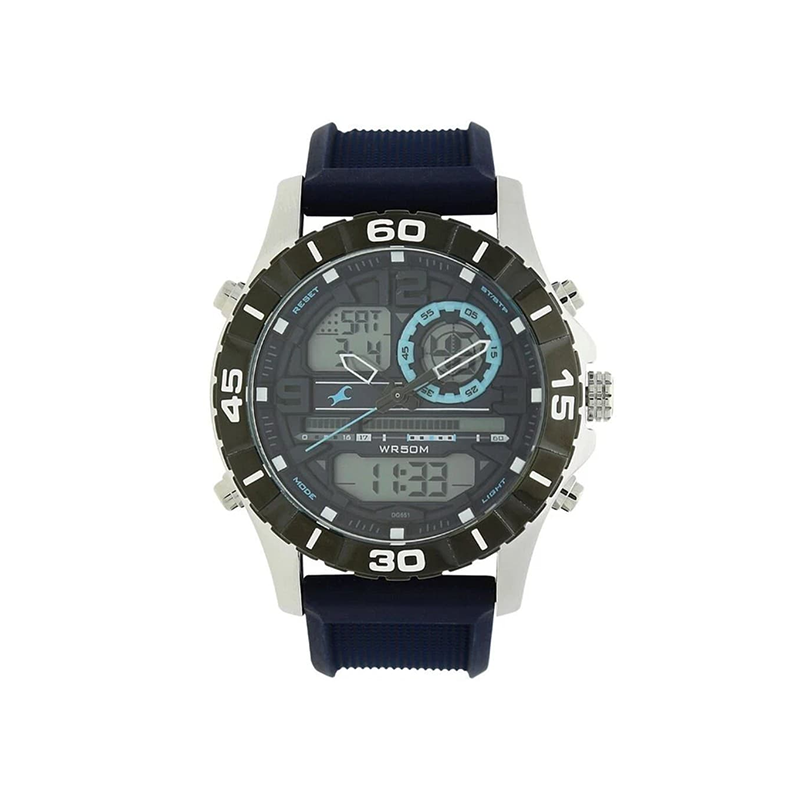 Fastrack Quartz 38035SP02 Analog Digital Silicone Strap Men's Watch