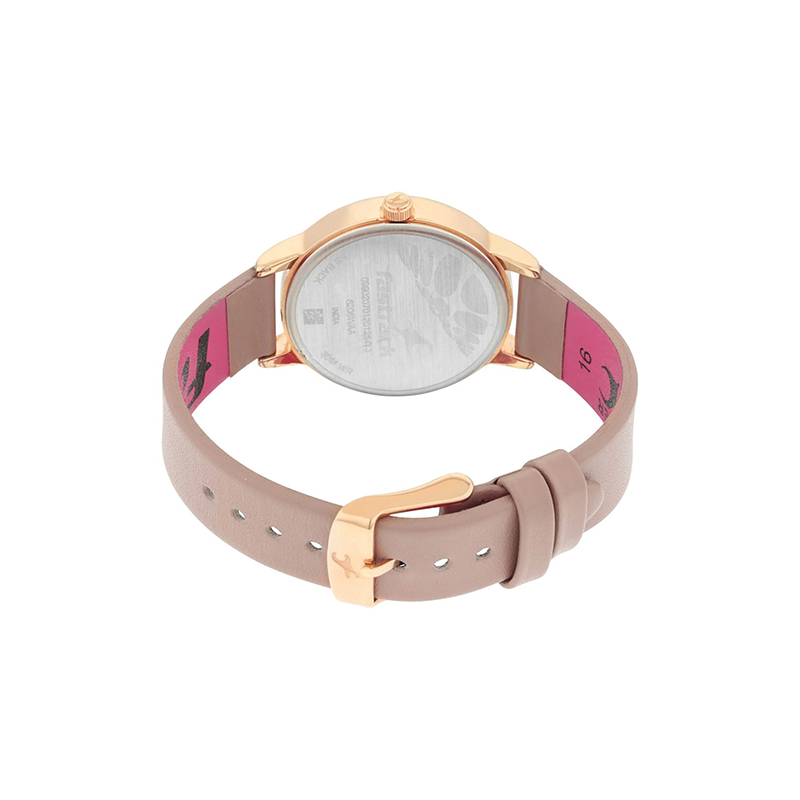 Fastrack Ruffles 6206WL02 Leather Strap Women's Watch - official view 4