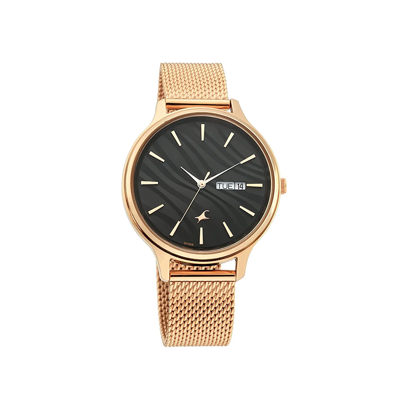 Fastrack Ruffles 6207WM01 Quartz Analog Day Date Stainless Steel Strap Women’s Watch