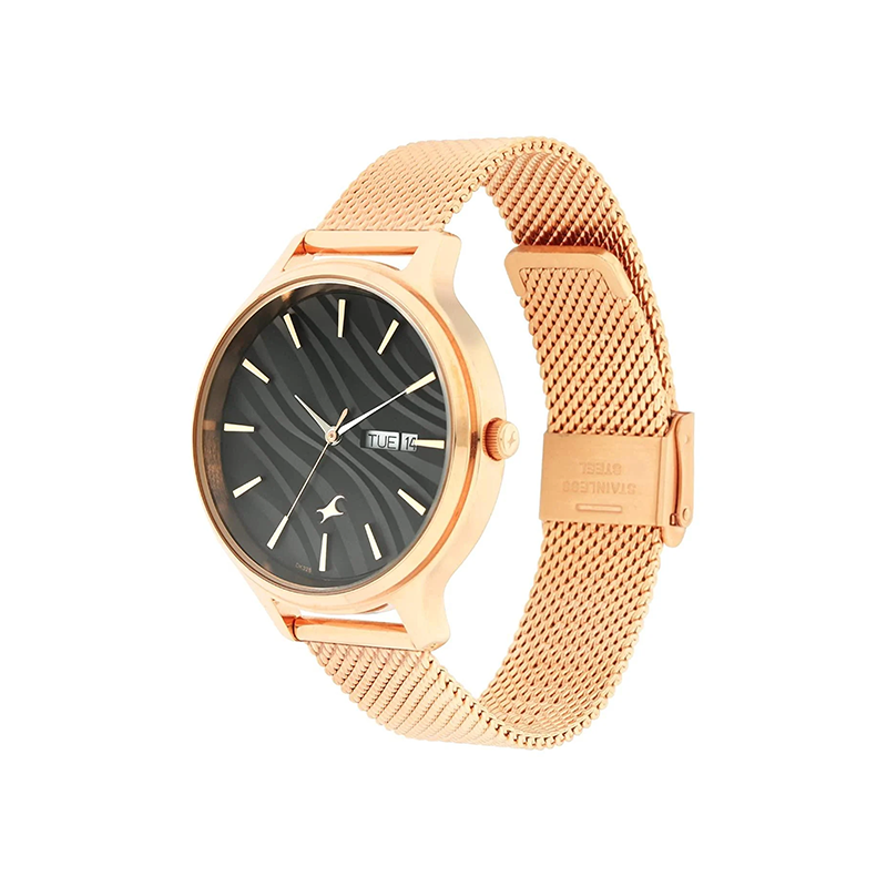 Fastrack Ruffles 6207WM01 Quartz Analog Day Date Stainless Steel Strap Women’s Watch - official view 2