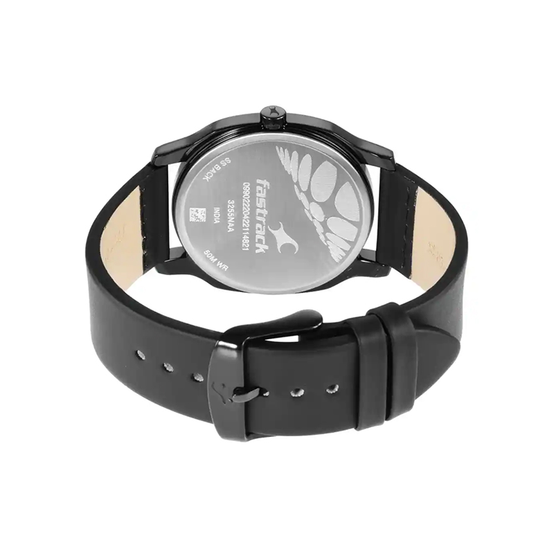 Fastrack Stunners 3255NL01 Quartz Analog Leather Strap Men’s Watch - official view 3