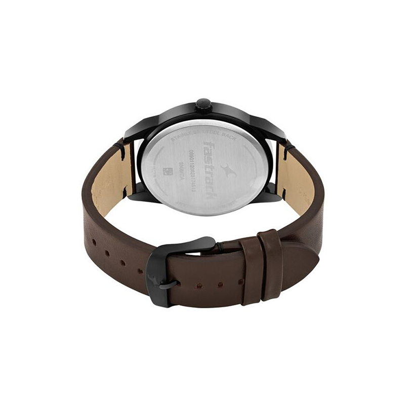 Fastrack Stunners 3308KL01 Quartz Analog Leather Strap Men's Watch - official view 3