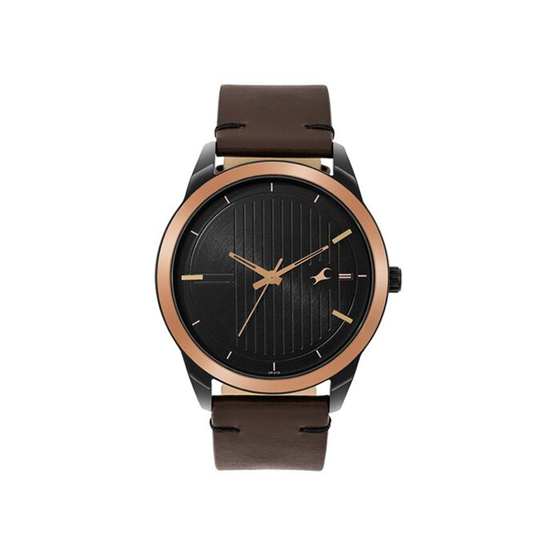 Fastrack Stunners 3308KL01 Quartz Analog Leather Strap Men's Watch