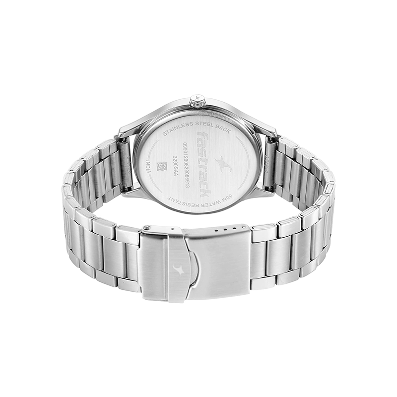 Fastrack Stunners Men Quartz 3290SM01 Analog Stainless Steel Strap Men’s Watch - official view 3