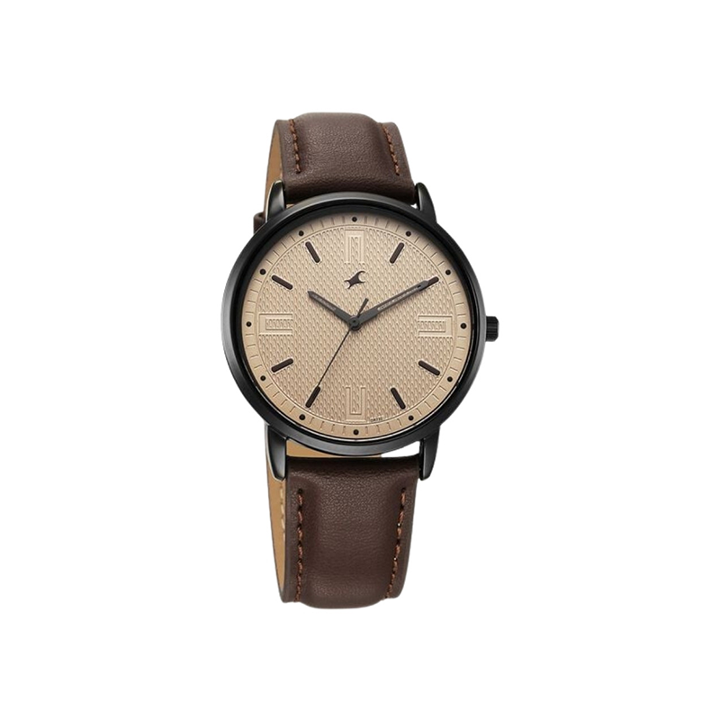Fastrack Stunners X 38159NL02 Quartz Leather Strap Men’s Watch